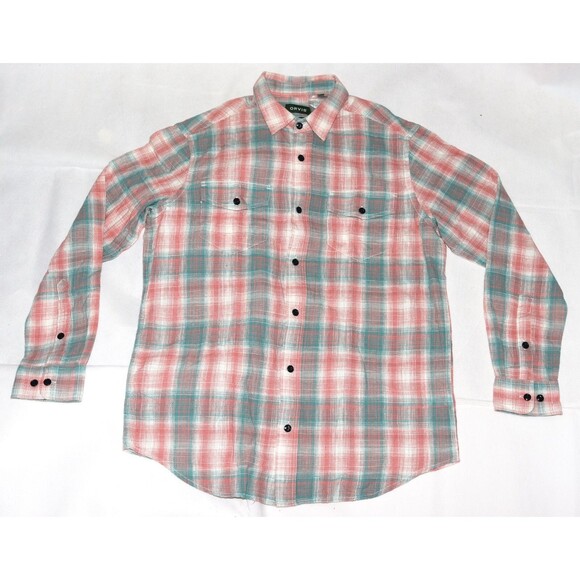Orvis Men's Long Sleeve Button Front Shirt Size Medium - Picture 3 of 9